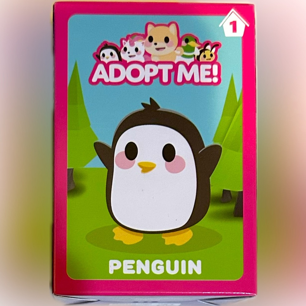 2023 MCDONALDS HAPPY MEAL ADOPT ME! PENGUIN TOY #1 COLLECTIBLE W/ STICKERS CARD